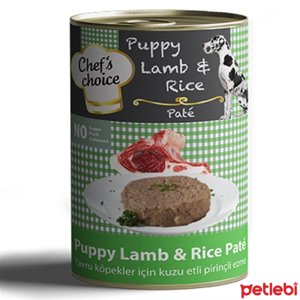 Chef's Choice Hypo-Allergenic Kuzulu ve Pirinçli Düşük Tahıllı Yavru Köpek Konservesi 400gr Evcil Hayvan Ürünleri Fiyatı