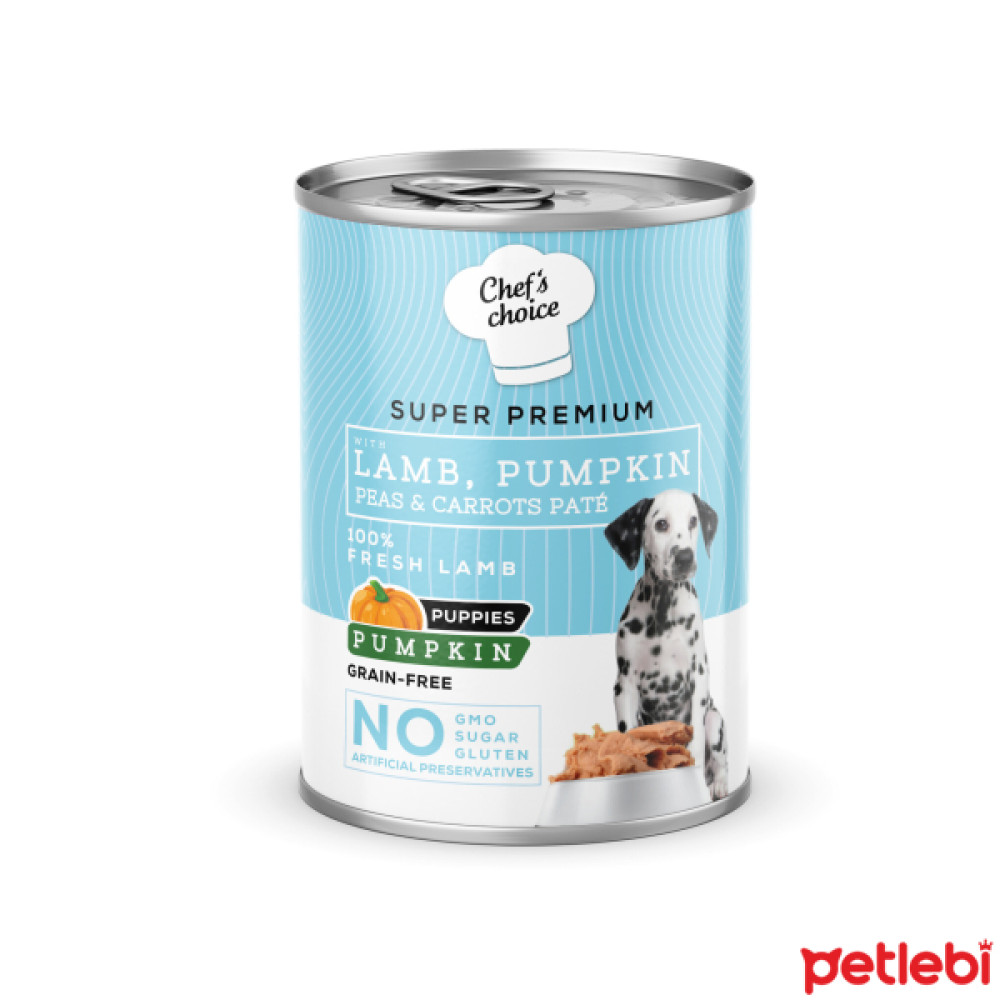 Chef's Choice Kuzulu ve Bal Kabaklı Tahılsız Ezme Yavru Köpek Konservesi 400gr Evcil Hayvan Ürünleri Fiyatı