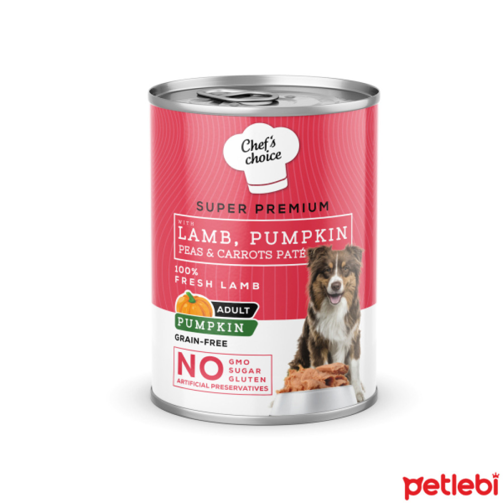 Chef's Choice Kuzulu ve Bal Kabaklı Tahılsız Ezme Yetişkin Köpek Konservesi 400gr Evcil Hayvan Ürünleri Fiyatı