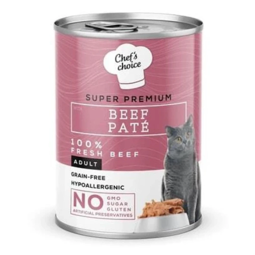 Chef's Choice Sigir Etli Yetiskin Kedi Konservesi 400Gr Evcil Hayvan Ürünleri Fiyatı