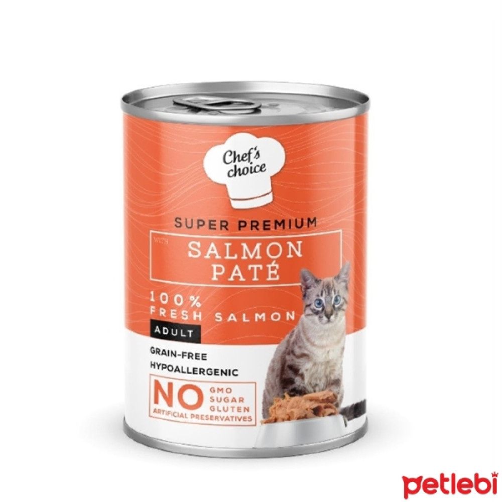 Chef's Choice Somonlu Yetişkin Kedi Konservesi 400gr Evcil Hayvan Ürünleri Fiyatı