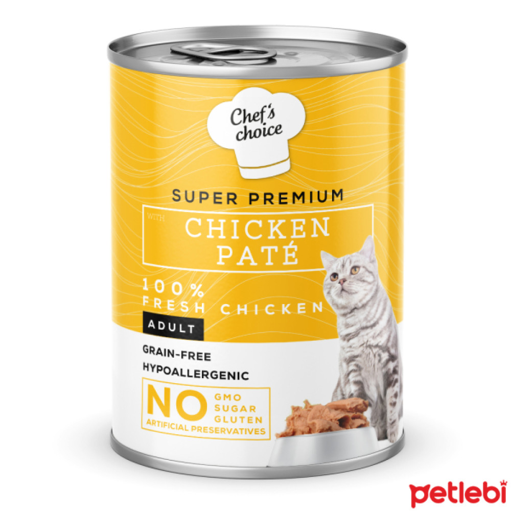 Chef's Choice Tavuklu Tahılsız Ezme Yetişkin Kedi Konservesi 400gr Evcil Hayvan Ürünleri Fiyatı