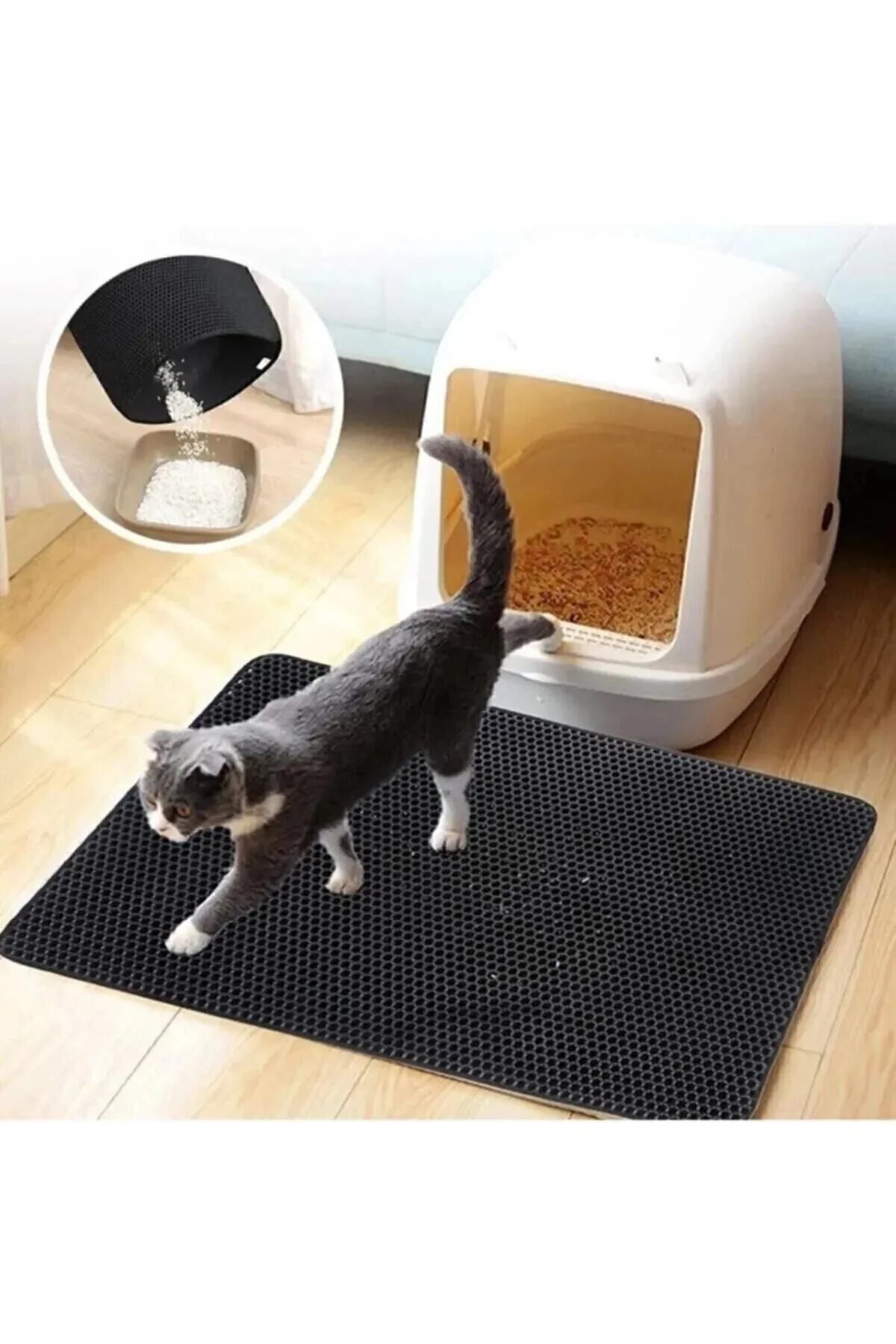 Chehra Design Elekli Kedi Tuvalet Önü Paspası Kedi Kumu Paspası Elekli Kum Toplayıcı Kedi Halısı" Evcil Hayvan Ürünleri Fiyatı
