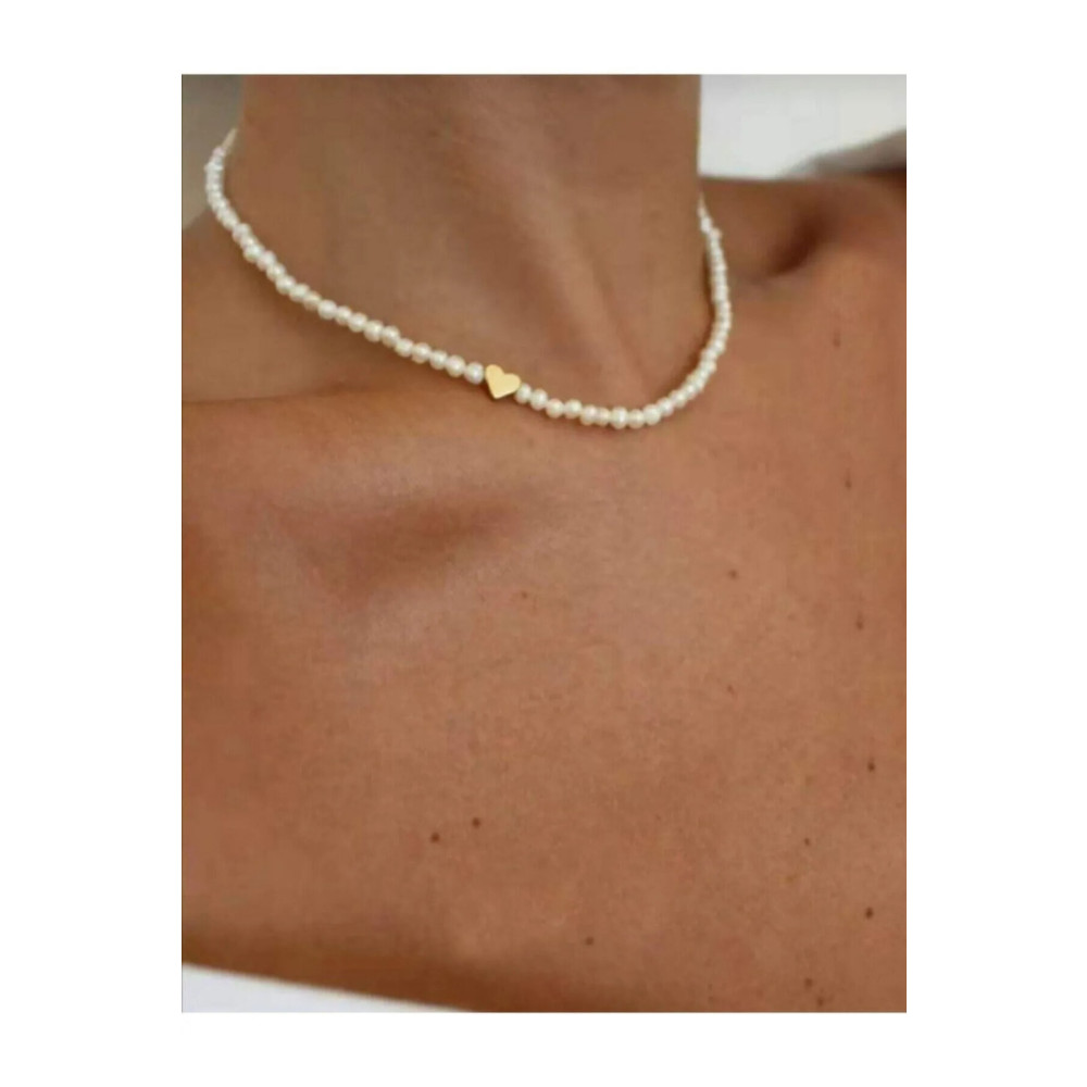 Chehra Design Minimal Kalpli Inci Choker Kolye İnci Kolye Fiyatı