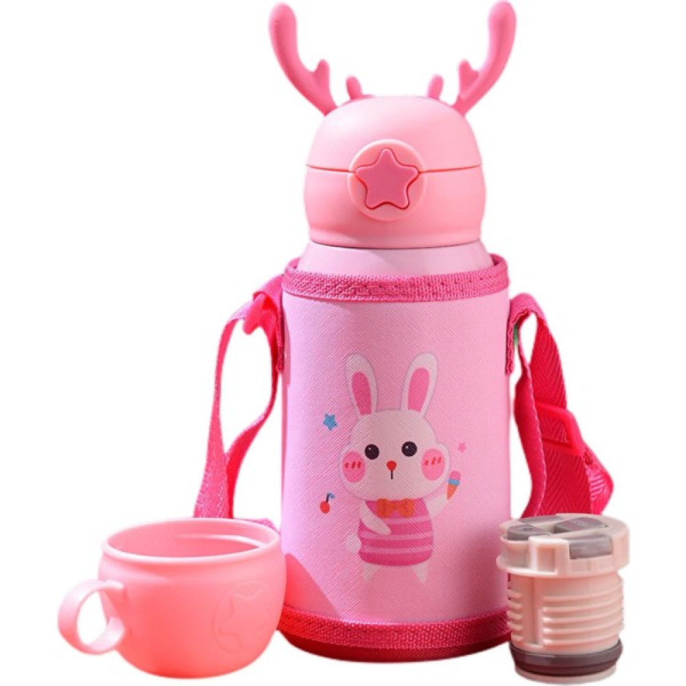 Chenming Ruicheng 500 Ml. Paslanmaz Çelik Taşınabilir Yalıtımlı Çocuk Suluklar Mataralar (Yurt Dışından) - Açık Pembe Suluk Fiyatı