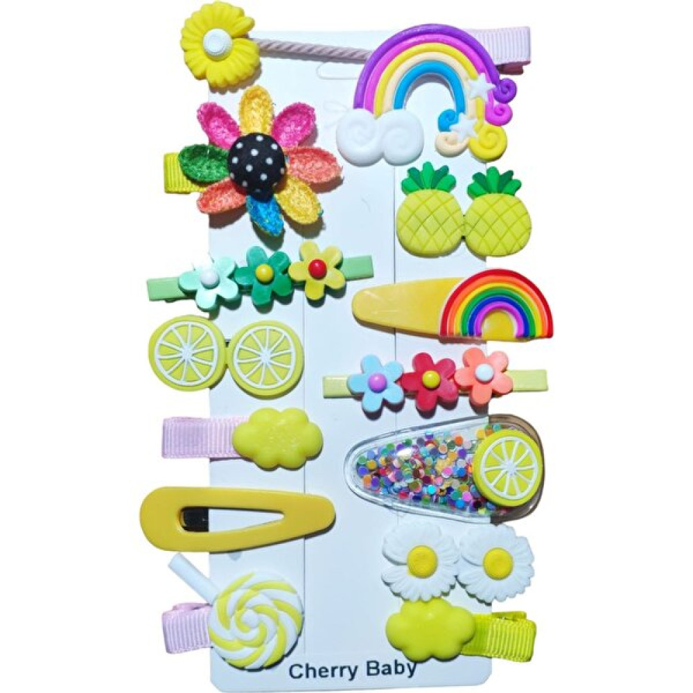 Cherry Baby Çıtçıtlı Klipsli Pens Çocuk ve Bebek Toka Seti Sarı Toka, Taç & Saç Bandı Fiyatı