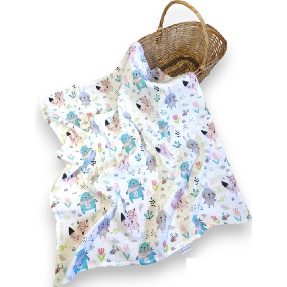Cherry Baby Çok Amaçlı Müslin Örtü 80*90 cm Bebek Yeni Doğan Rakun Tavşan Müslin Battaniye - 0 - 3 Yaş Bebek Battaniyesi Fiyatı