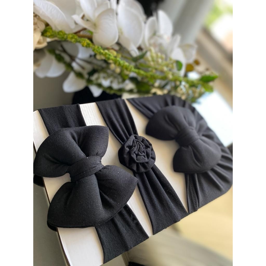 Cherub Accessories Kız Bebek Fiyonklu Bone Bandana 3lü Set Diğer Fiyatı