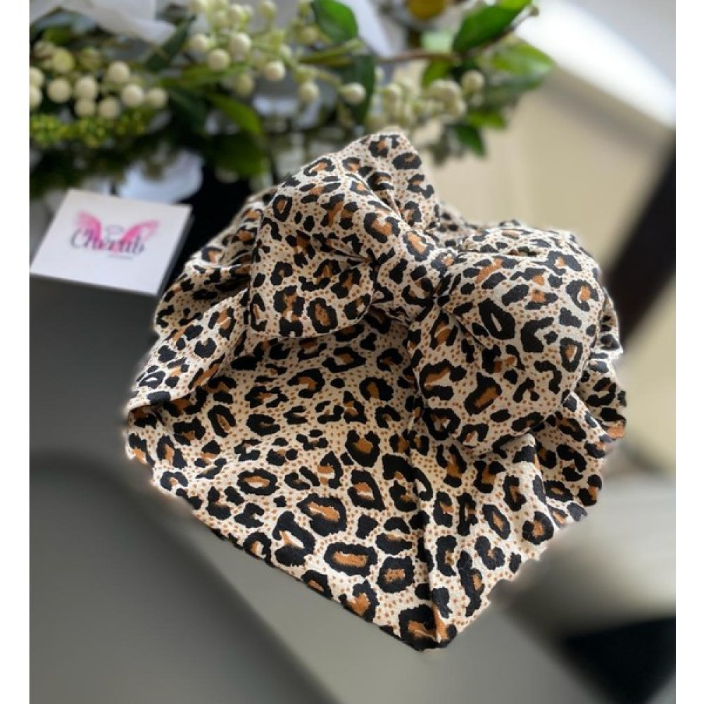 Cherub Accessories Kız Bebek Fiyonklu Bone Leopar Desen Bebek Saç Bandı Fiyatı