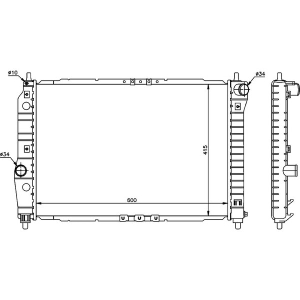 Chevrolet Kalos/aveo 1.4 02+ 96536525 mt 600*418*16 Oto Boyaları Fiyatı