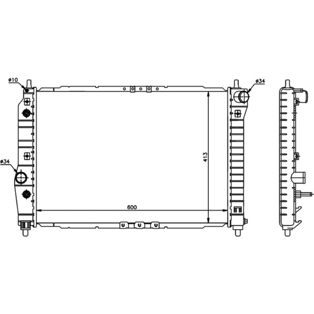 Chevrolet Kalos/aveo 1.4/1.5 02+ 96536526 At  600*418*16 Oto Boyaları Fiyatı