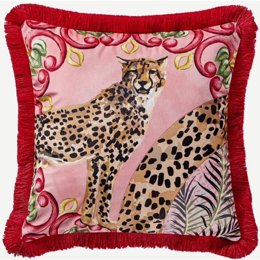 Chiara Alessi Pembe Kadife Dekoratif Yastık 45X45 cm - 43 x 43 cm Kırlent / Mobilya Yastığı Fiyatı