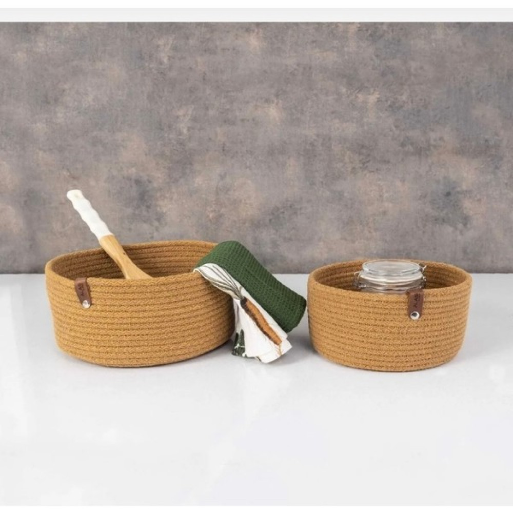 Chic 2li Dolap Içi Hasır Sepet Seti 23*10 cm / 18*9 cm - Bej Bebek Bakım Çantası Fiyatı