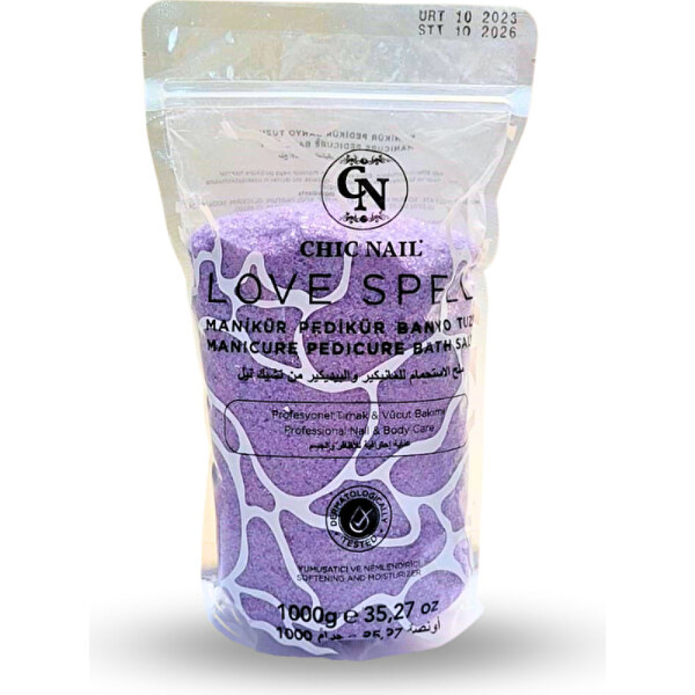 Chic Nail Manikür & Pedikür ve Banyo Tozu Love Spell 1 kg / Epsom Tuzu / Ingiliz Tuzu Tırnak Bakımı Fiyatı