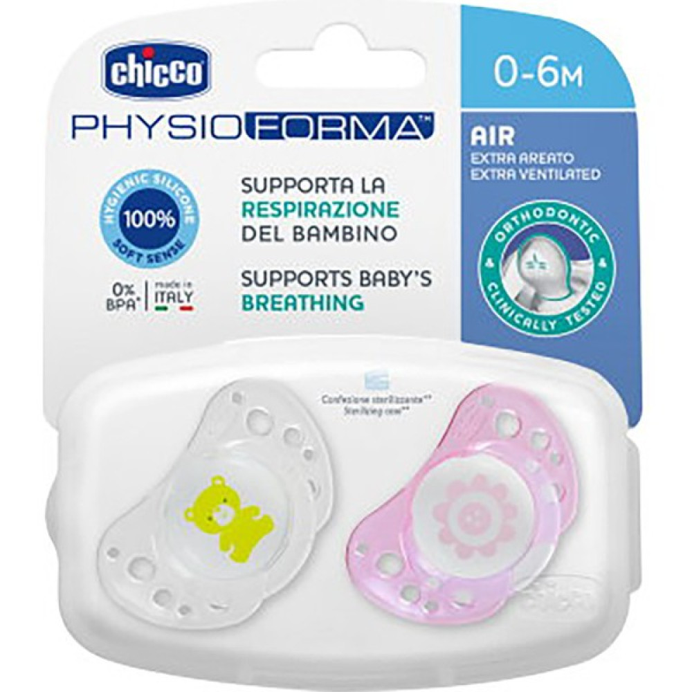 Chicco Air Emzik Silikon Pembe 0-6 Ay 2'li - Standart - Renkli Emzik Fiyatı