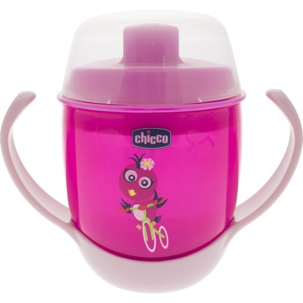 Chicco Bebek Mama Bardağı 180 ml 12+ Ay Pembe - Renkli Biberon Fiyatı