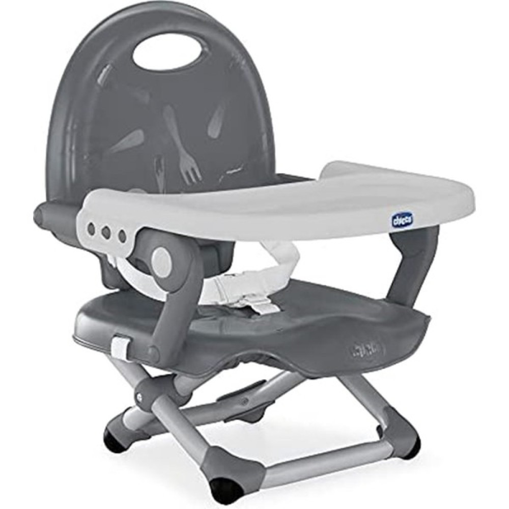 Chicco Booster Seat Pocket Snack Portatif Mama Sandalyesi Dark Grey - Sarı Mama Sandalyesi Fiyatı