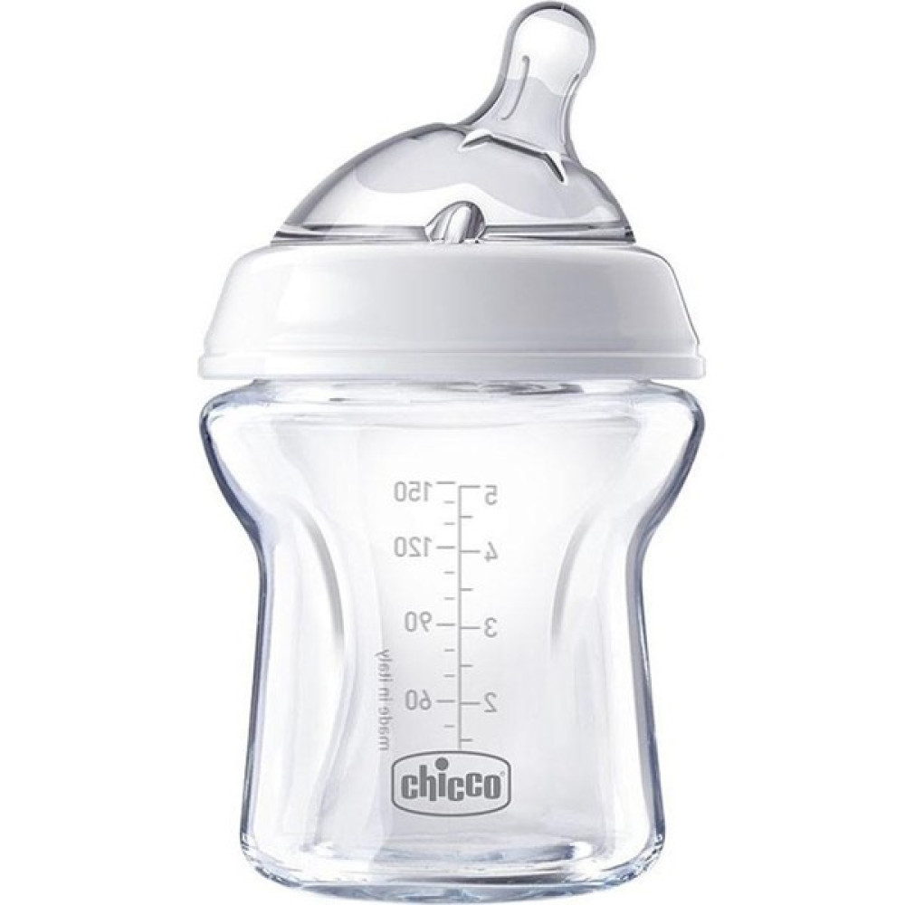 Chicco Natural Feeling Silikon Emzikli Cam Biberon 150 ml 0+ Ay Biberon Fiyatı