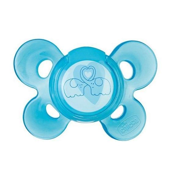 Chicco Physio Comfort Active Mavi 6-12 Ay Silikon Tekli Emzik