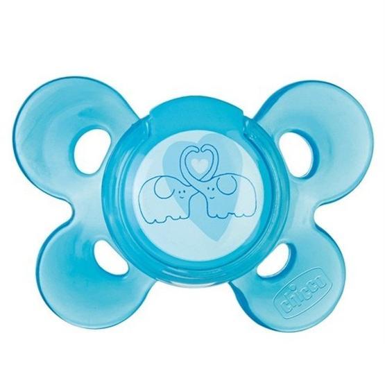 Chicco Physio Comfort Active Mavi 6-12 Ay Silikon Tekli Emzik