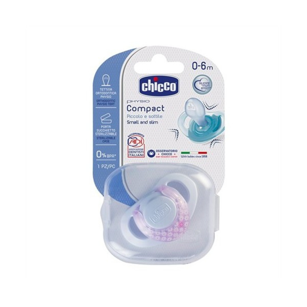 Chicco Physio Compact Emzik (0-6 Ay) - Kız Emzik Fiyatı