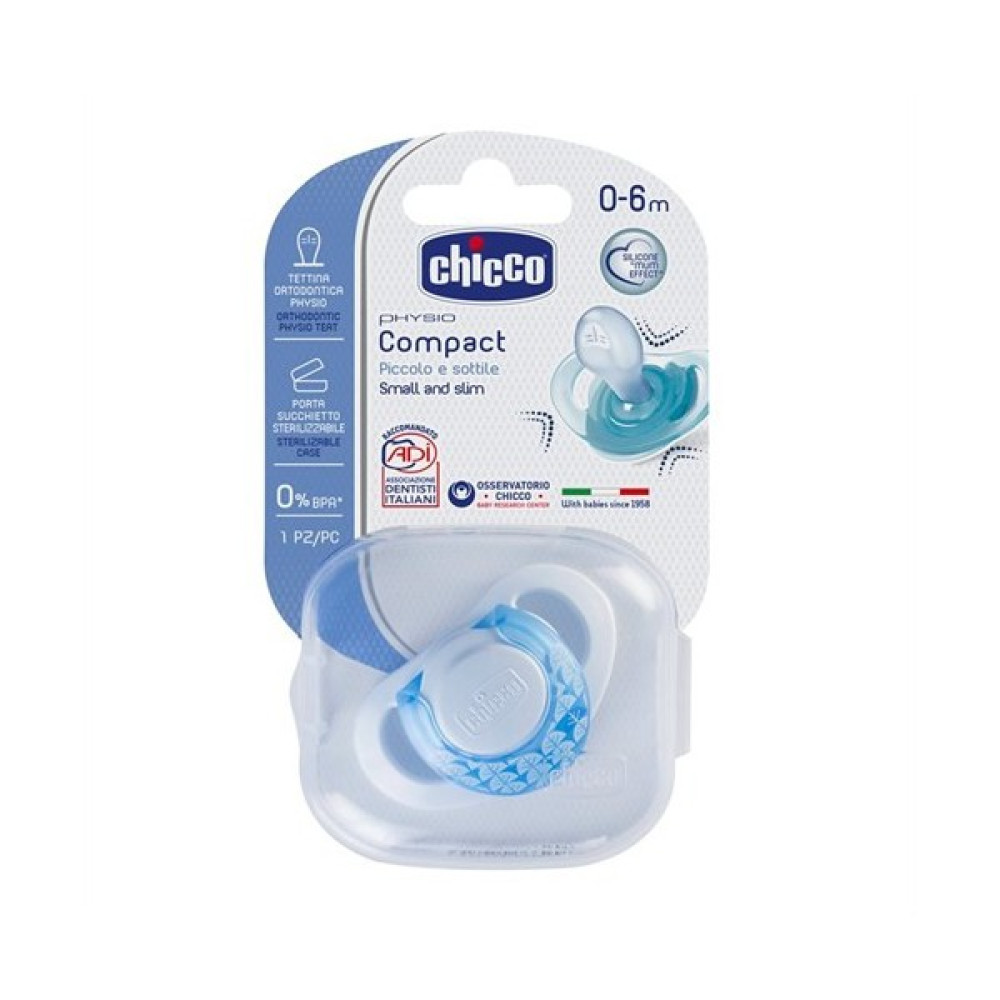 Chicco Physio Compact Silikon Tekli Emzik 0-6 Ay Erkek Emzik Fiyatı