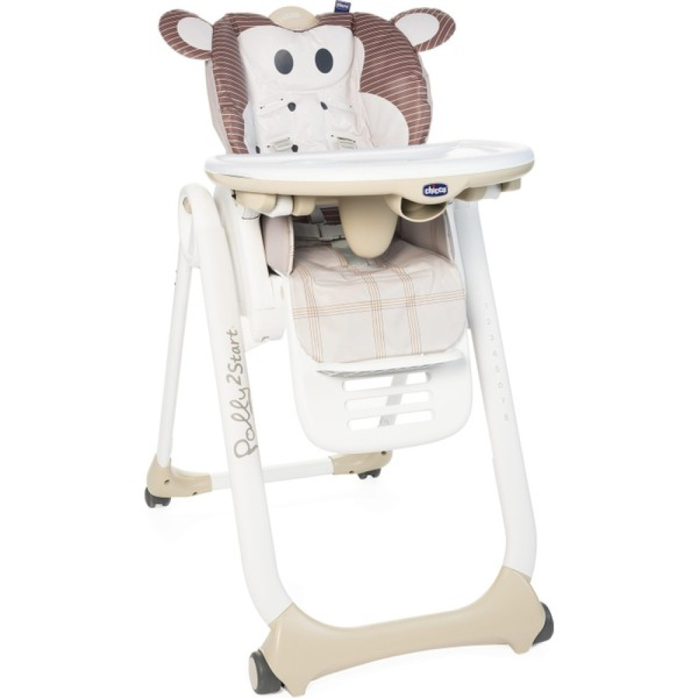 Chicco Polly 2 Start Mama Sandalyesi Monkey - Renkli Mama Sandalyesi Fiyatı