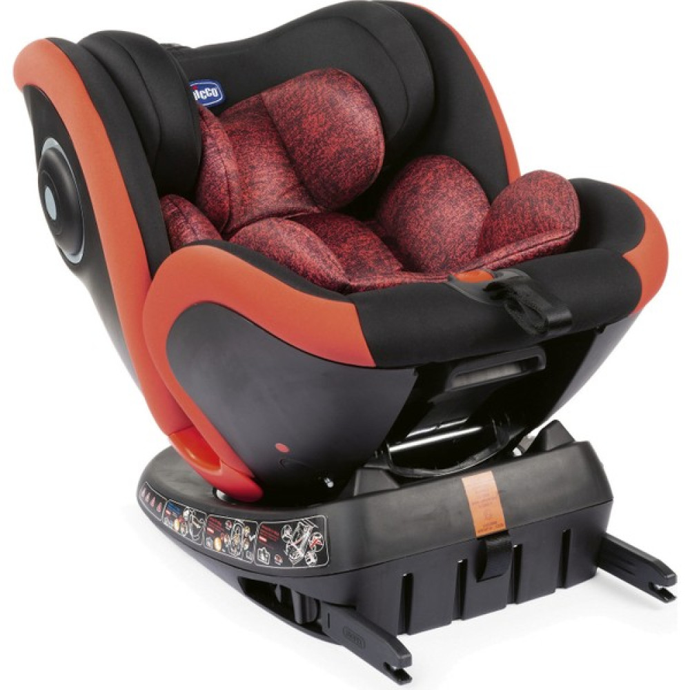 Chicco Seat 4 Fix 0-36 kg Isofix Oto Koltuğu - Poppy Red - Krem Ana Kucağı Fiyatı