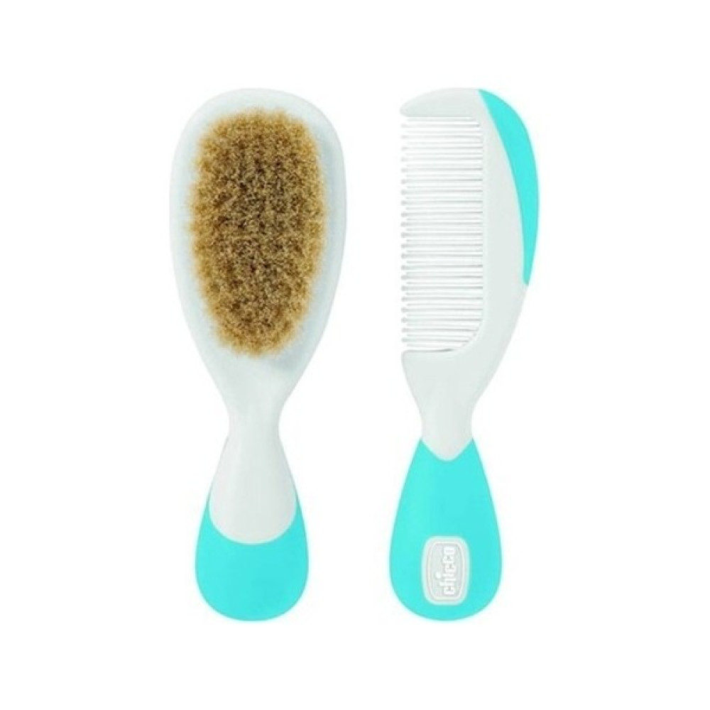 Chicco Tarak-Fırça Seti -Mavi 8003670862420 - Renkli Bebek Saç Fırça-Tarak Fiyatı
