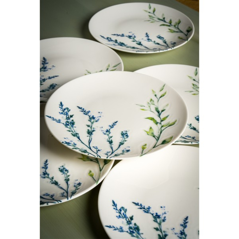 Chichi Home Lavender 6 Parça Porselen Pasta Seti 19 cm Mutfak Gereçleri Fiyatı