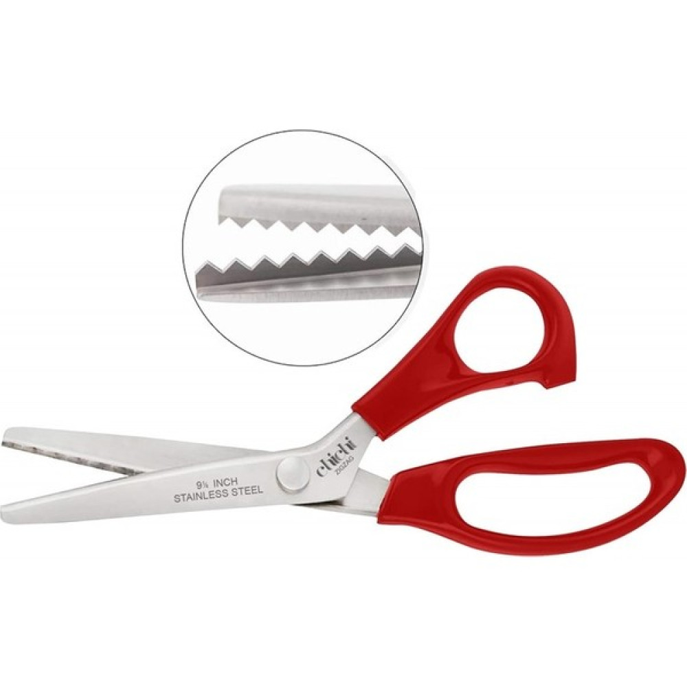 Chichi Plastik Saplı Sürfile Zik Zak Makası 9-1/4 Inç 23.3cm A-85 Makas Fiyatı