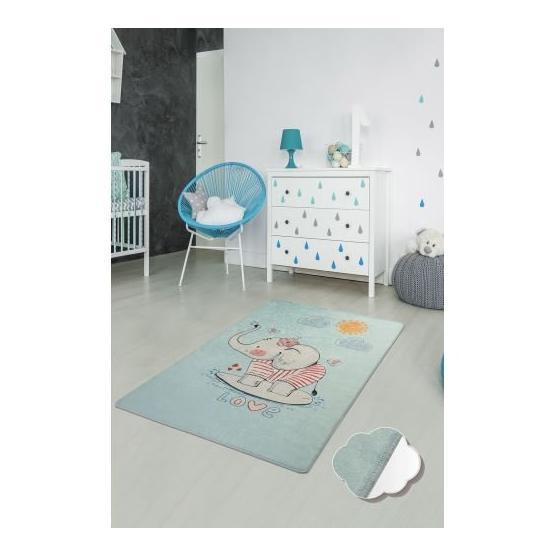 Chilai Home 8682125918037 Mavi Lovely 140x190 cm Çocuk Ve Bebek Halısı