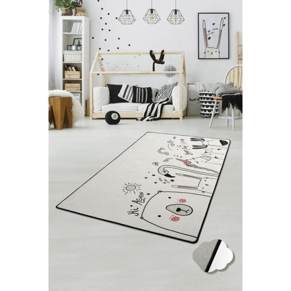 Chilai Home Be Happy Çocuk Halısı Djt Çocuk ve Bebek Halısı Yıkanabilir ,Leke Tutmaz 100 x 200 - Renkli - 100 x 200 cm Oto Boyaları Fiyatı