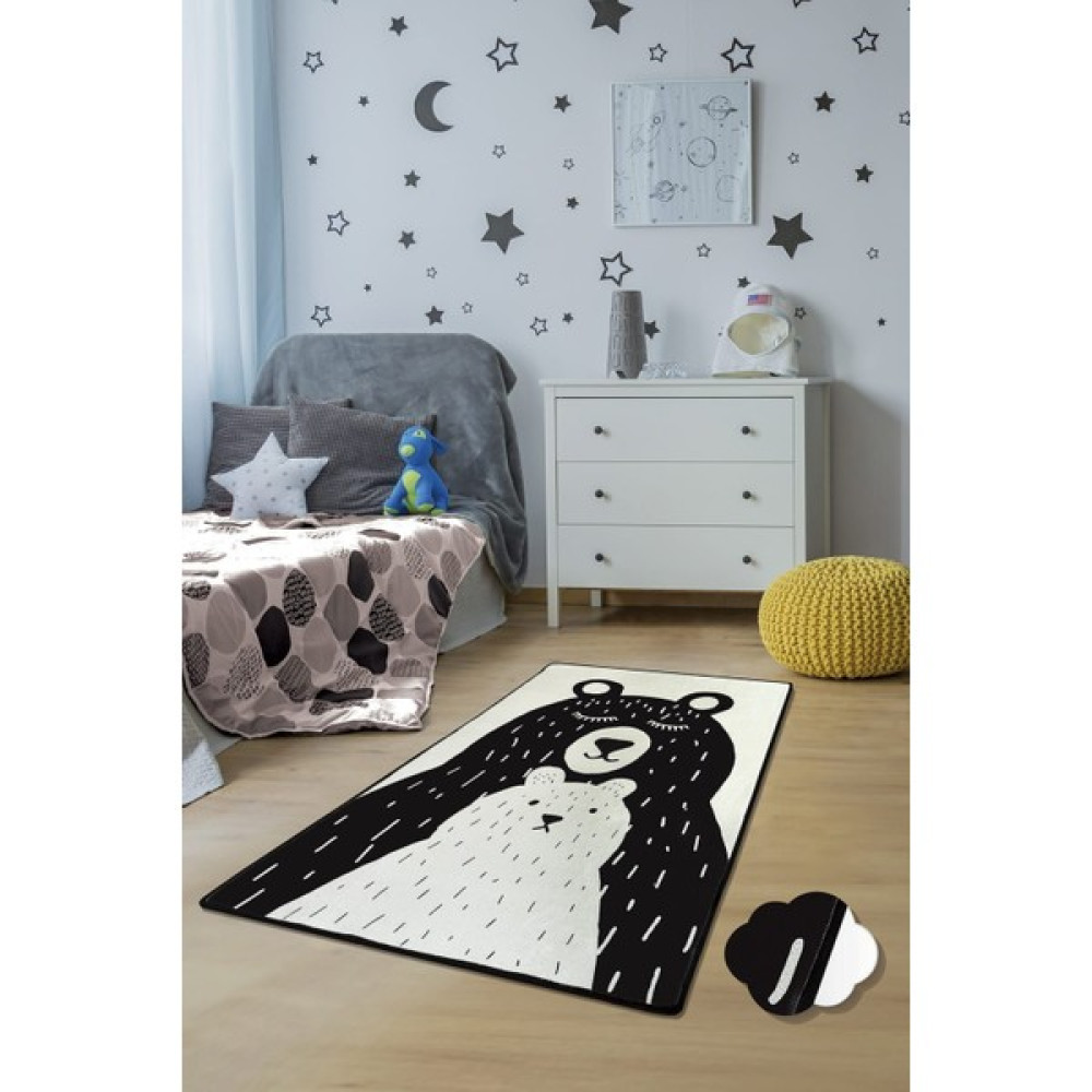 Chilai Home Bears Çocuk Halısı Djt Çocuk ve Bebek Halısı Yıkanabilir ,Leke Tutmaz 80 x 150 - Renkli - 80 x 150 cm Oto Boyaları Fiyatı