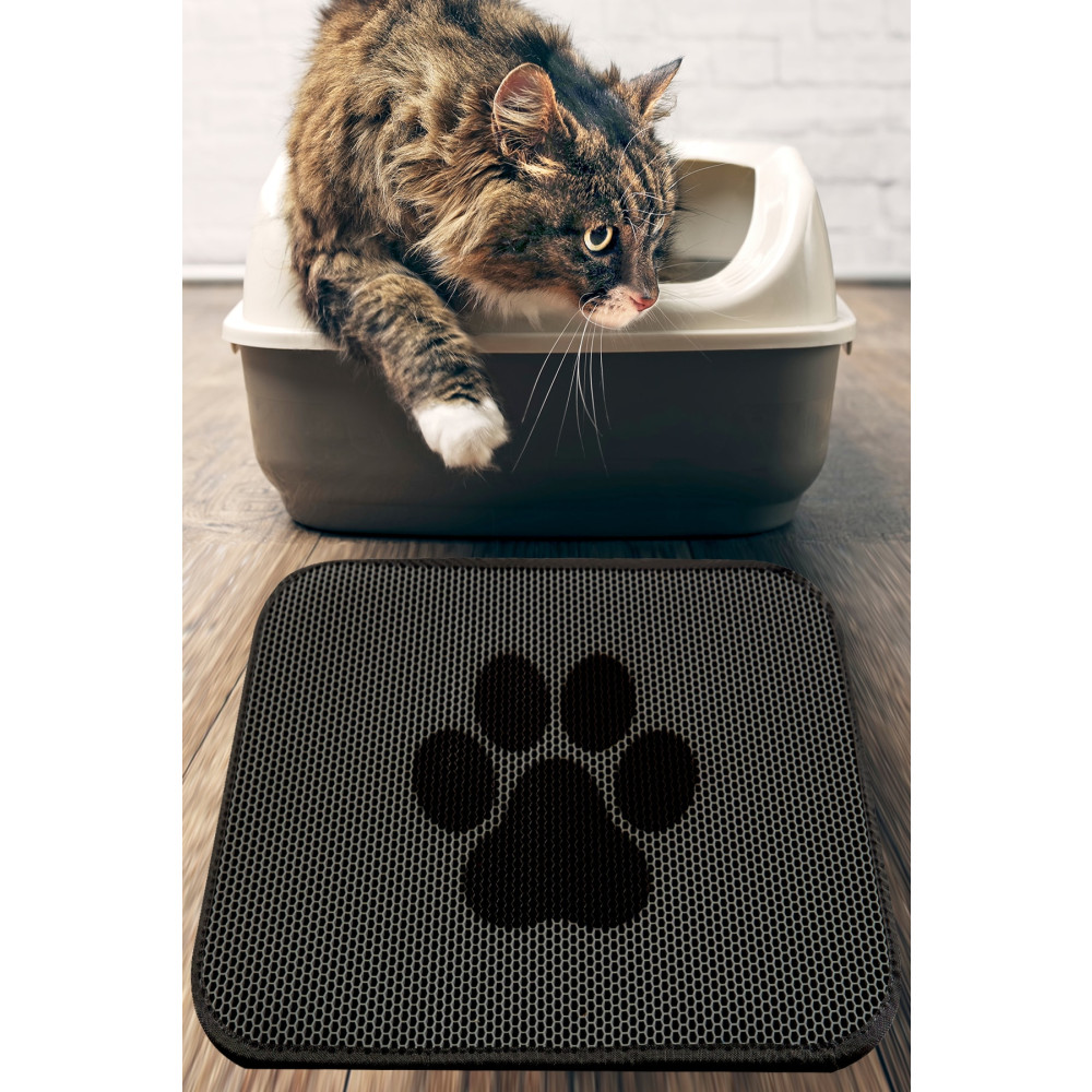 Chilai Home Cat Paw Kedi Kumu Paspası Gri Elekli Tuvalet Önü Paspası Evcil Hayvan Ürünleri Fiyatı