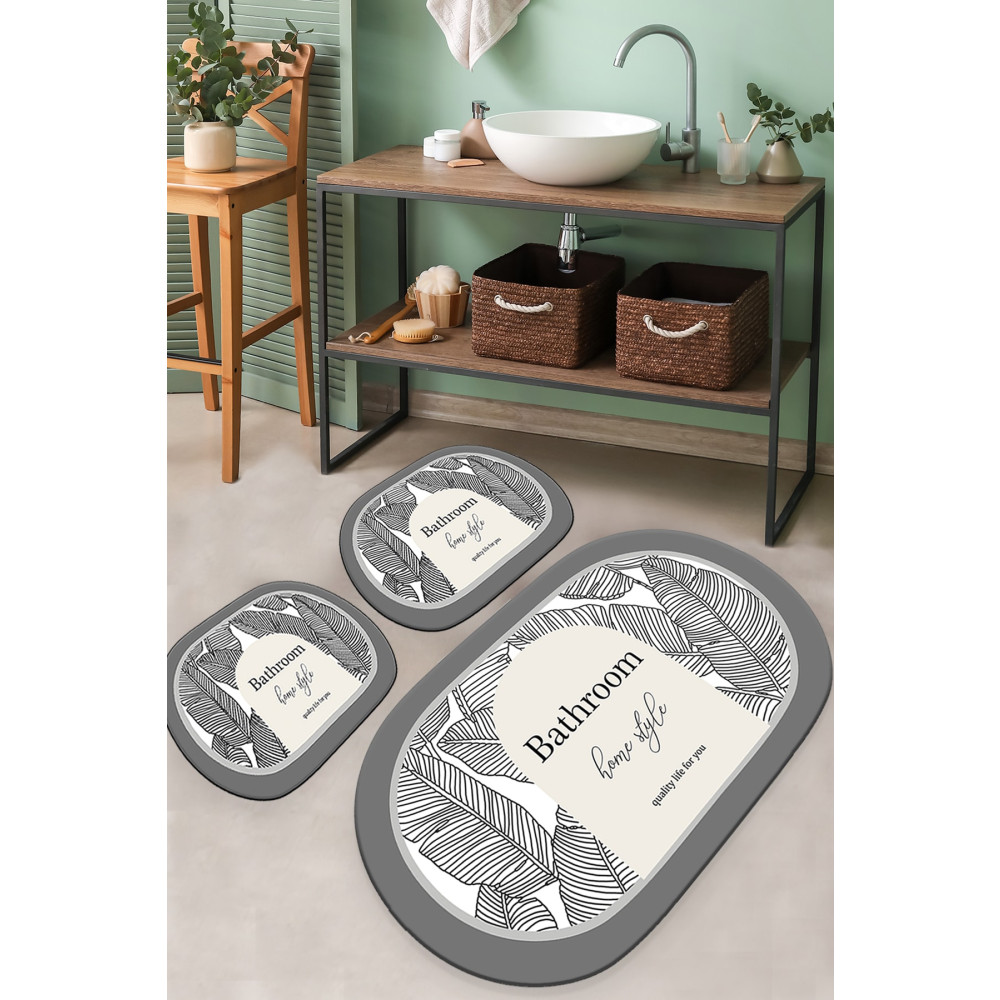 Chilai Home Earth Surface Djt 3 Lu Set Banyo Halısı Banyo Paspası Banyo Tekstili Fiyatı