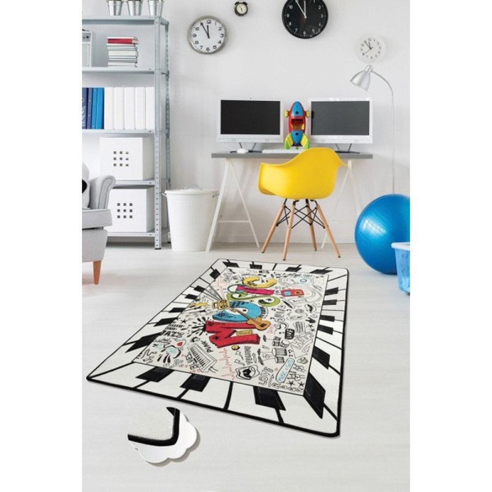 Chilai Home Music Çocuk Halısı Djt Çocuk ve Bebek Halısı Yıkanabilir ,Leke Tutmaz 80 x 150 - Renkli - 80 x 150 cm Oto Boyaları Fiyatı