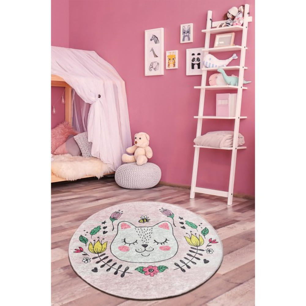 Chilai Home Sophie Pembe Çap 140X140 Cm - 140 x 140 cm Bebek Odası Halı Fiyatı