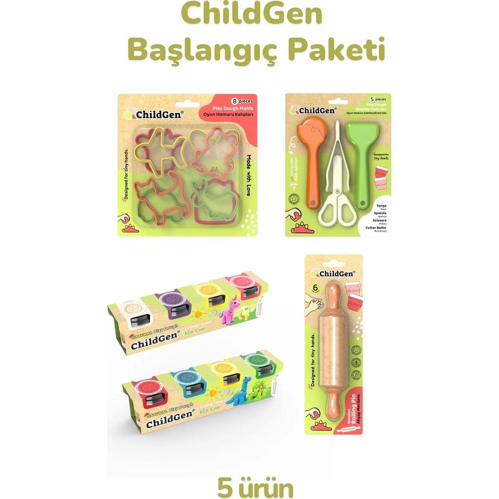 ChildGen Başlangıç Paket - Çok Renkli Oyun Hamuru & Kil Fiyatı