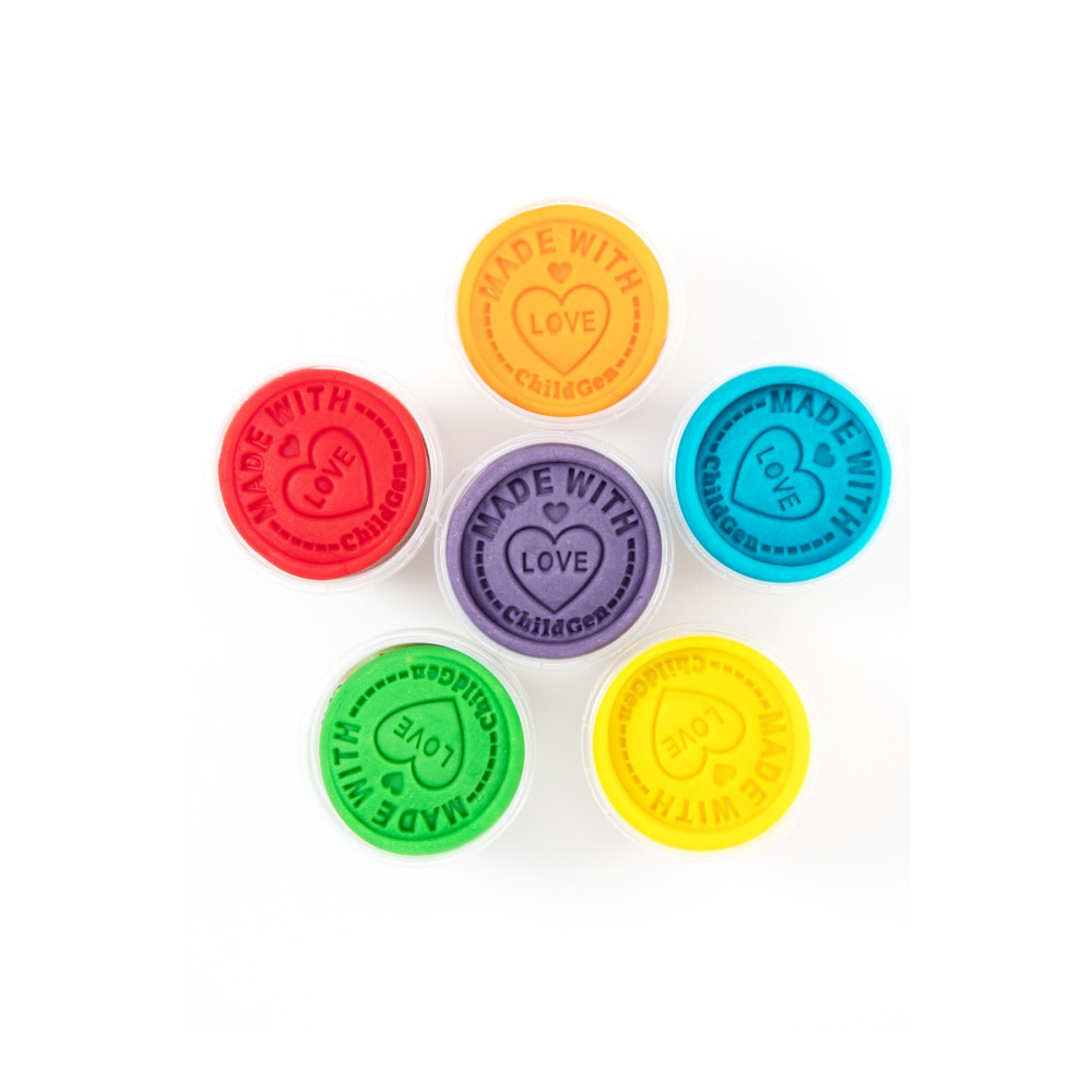ChildGen Doğal Oyun Hamuru - Eco Cup- 6lı Ana Ve Ara Renkler (mor -yeşil-turuncu-mavi-sarı-kırmızı) 6x125gr Oyuncak Fiyatı