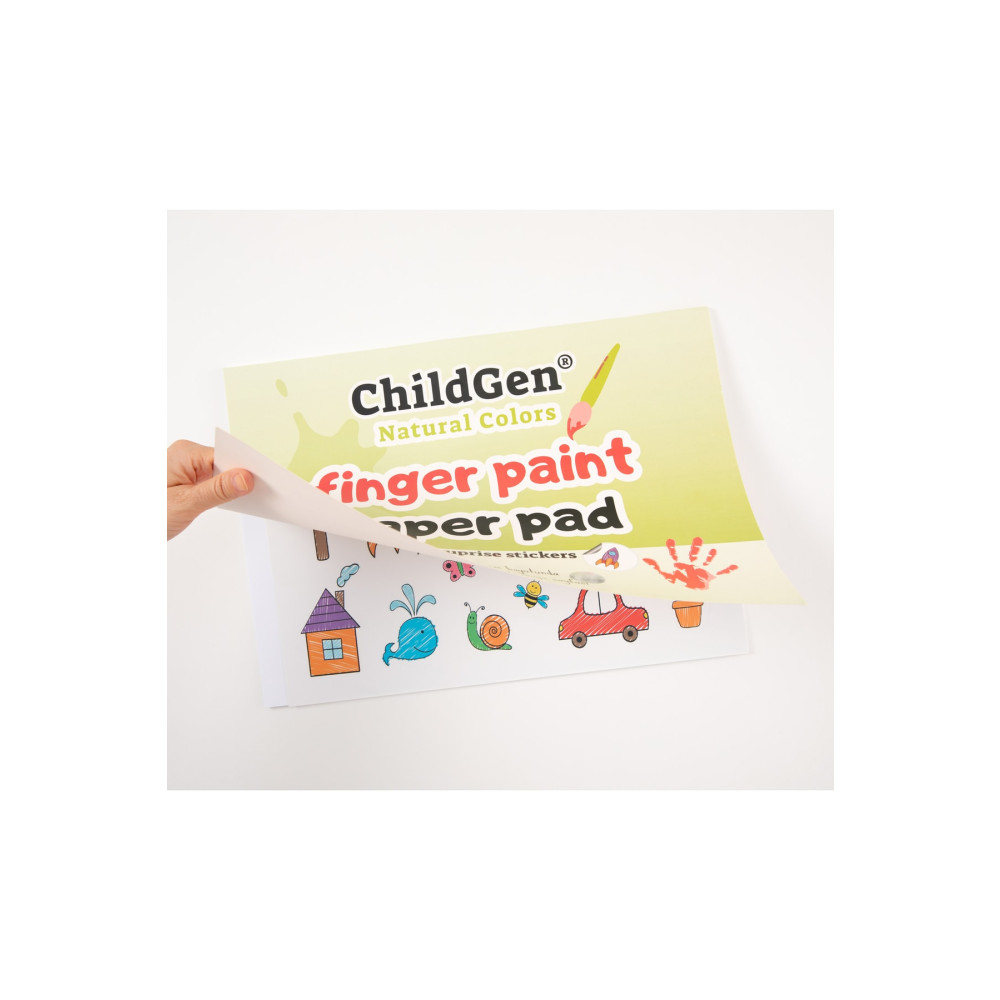 ChildGen Parmak Boya Resim Defteri - Finger Paper Pad Yardımcı Malzeme Fiyatı