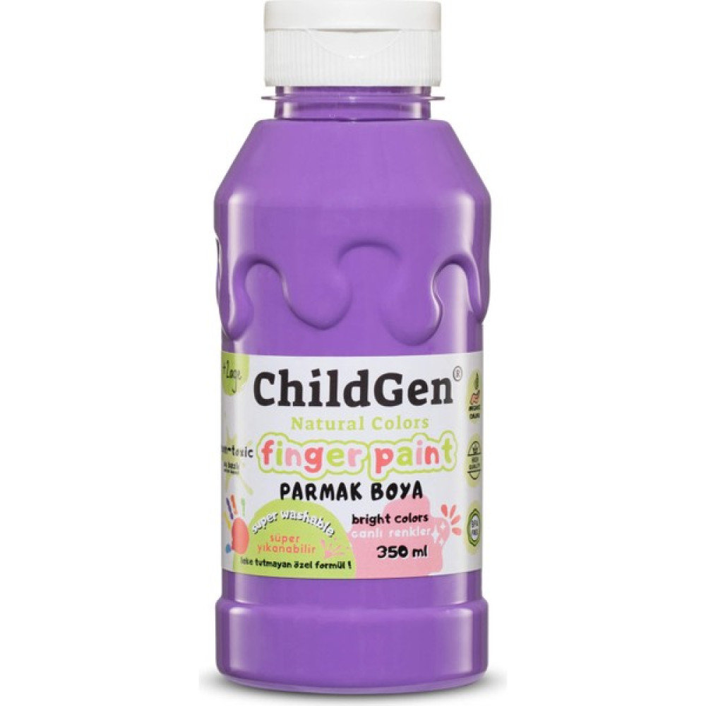 Childgen Süper Yıkanabilir Parmak Boya 350ML - Mor Eğitici Oyuncak Fiyatı