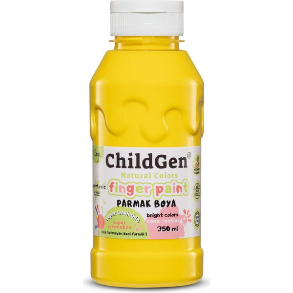 Childgen Süper Yıkanabilir Parmak Boya 350ML - Sarı Eğitici Oyuncak Fiyatı