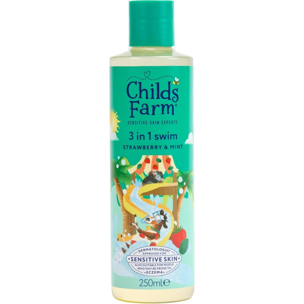 Childs Farm Çilek ve Organik Nane Özlü 3'ü 1 Arada Yüzme Sonrası Çocuk Şampuan 250ML - Renkli - Standart Bebek Şampuanı Fiyatı