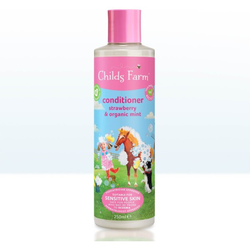 Childs Farm Çilek ve Organik Nane Özlü Çocuk Saç Krem 250ml - Şeffaf Bebek Şampuanı Fiyatı