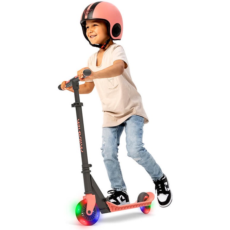 Chillafish Flexxi Glow - Işıklı Katlanabilir 2 Tekerlekli Scooter - Flamingo (YENİ) - Turuncu Scooter Fiyatı