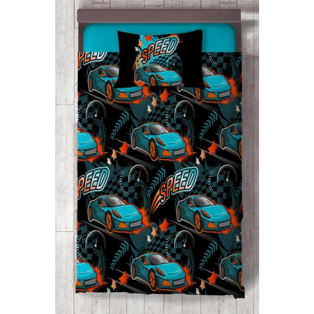 Chiron Baby Erkek Bebek Ve Çocuk Odası Speed 2 Ve Araba Desenli 2 Parça Tek Kişilik Yatak Örtüsü Setı-104s - 140 x 220 cm - Renkli Yatak Örtüsü Fiyatı