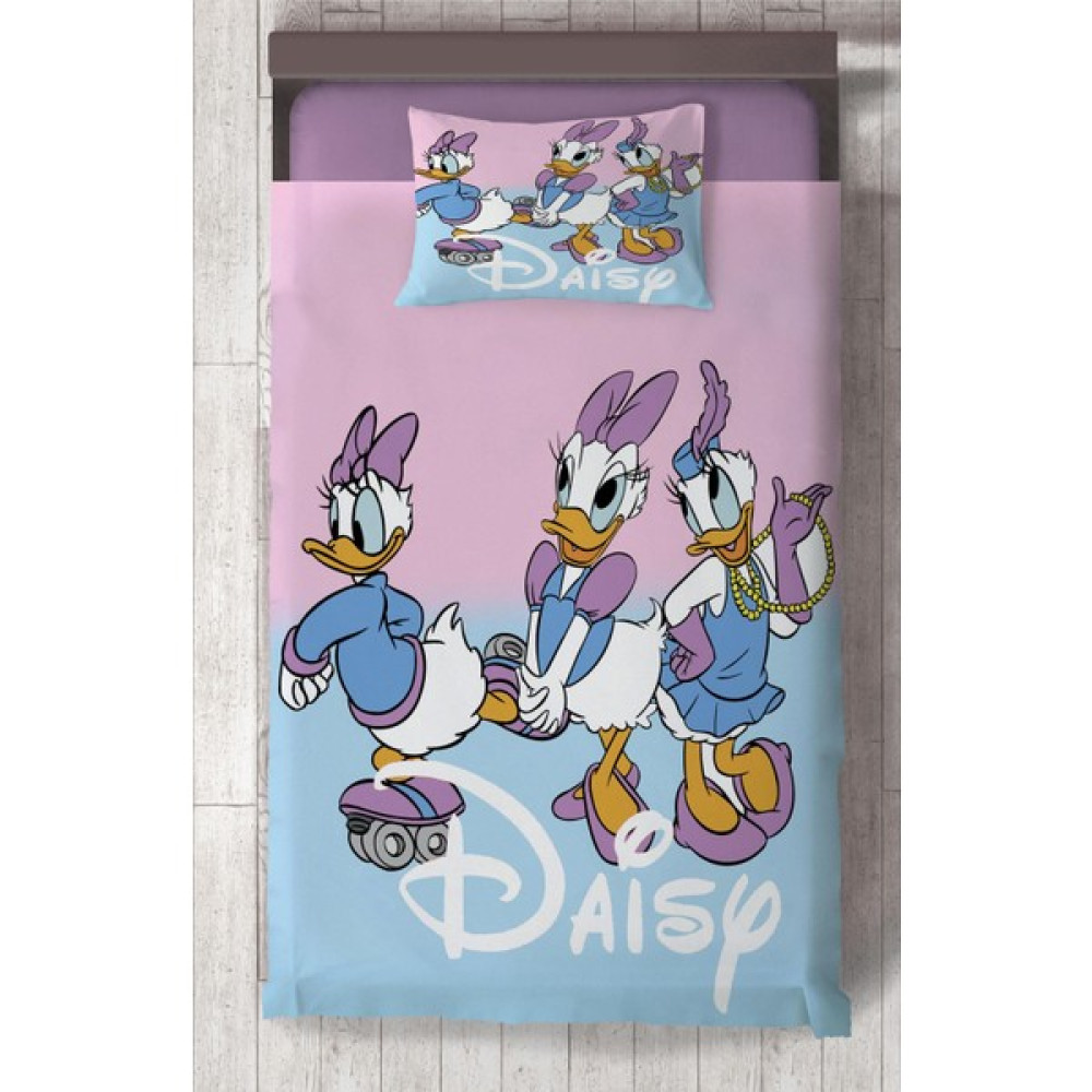 Chiron Bebek ve Çocuk Odası Daisy Ördek Desenli, Organik Boyalı, Renkli Yatak Örtüsü Seti Toplam 2 Parça ( 1 Adet Yatak Örtüsü 140X220CM, 1 Adet Ya... Yatak Örtüsü Fiyatı