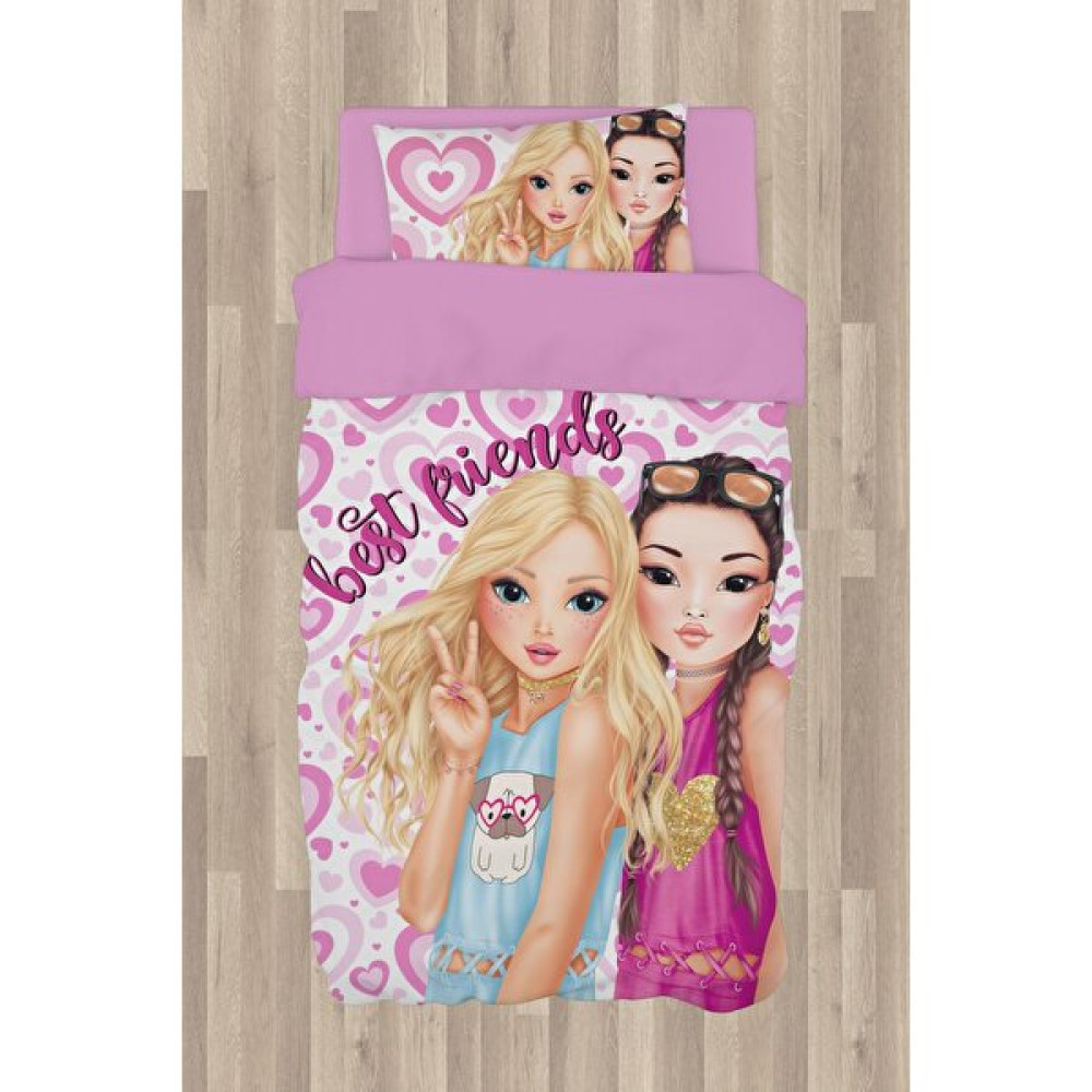 Chiron Ceritti Bebek ve Çocuk Odası Için Best Friends Desenli Nevresim Takımı Seti Toplam 3 Parça (Çarşaf 155X235-YORGAN Kılıfı 155X220-YASTIK Kılı... Bebek Nevresim Takımı Fiyatı