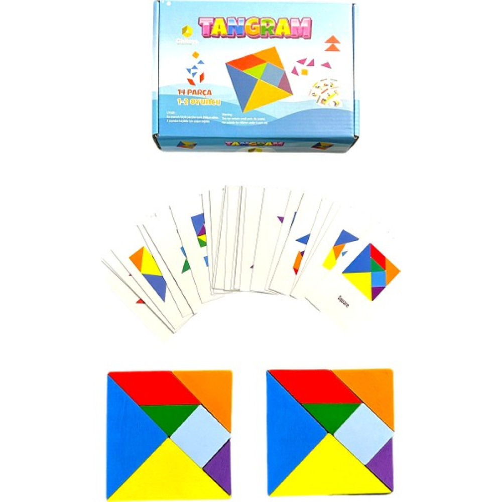 CHITOYS Kare Tangram 2 Kişilik - Renkli Eğitici Oyuncak Fiyatı